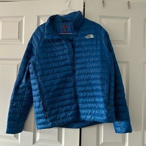 men’s blue north face puffer - summit series